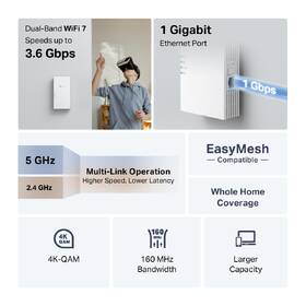 Wi-Fi extender TP-Link RE220BE biely

 obrázok produktu 3 z 5