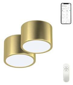 LED stropné svietidlo IMMAX NEO sada 2x RONDATE SMART 15cm 12W Zigbee 3.0 + DO zlaté

 obrázok produktu 2 z 2