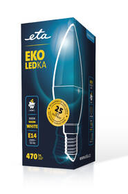 LED žiarovka ETA EKO LEDka sviečka 5,5W, E14, teplá biela 

 obrázok produktu 3 z 3