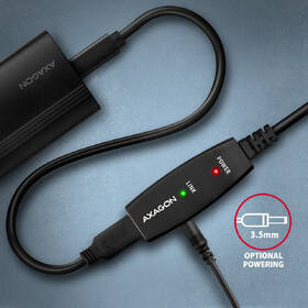 Kábel Axagon USB 2.0 A-M -> A-F aktívny predlžovací kábel, 5m čierny

 obrázok produktu 4 z 4