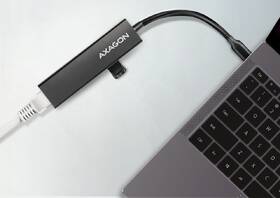 USB Hub Axagon USB 3.2 Gen 1 húb, 3x USB-A + Gigabit Ethernet, kábel USB-C 20cm čierny

 obrázok produktu 5 z 5