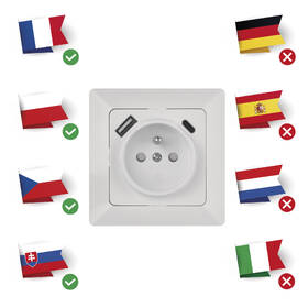 Zásuvka EMOS jednonásobná s USB-A a USB-C biela

 obrázok produktu 5 z 8