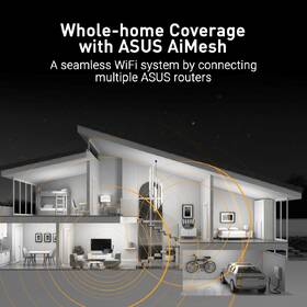Router Asus TUF-BE6500 (BE6500) WiFi 7 Extendable Gaming,  AiMesh čierny

 obrázok produktu 7 z 10