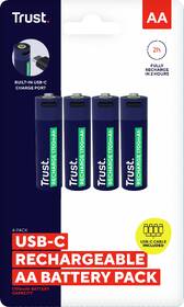 Batéria nabíjacia Trust AA, USB-C, 4ks 

 obrázok produktu 6 z 6