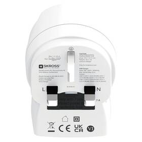 Cestovný adaptér Solight UK, USB A+C, 20W, typ G biely

 obrázok produktu 1 z 4
