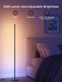 Stojacia lampa Govee RGBW Floor Lamp Lite, Matter čierna

 obrázok produktu 7 z 9