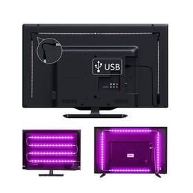 LED pásik Solight WIFI smart RGB opasok pre TV, 4x50cm, USB 

 obrázok produktu 2 z 6