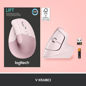 Myš Logitech Lift Vertical Ergonomic ružová

 obrázok produktu 7 z 9