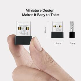 Wi-Fi adaptér Mercusys MA20N, AC650 Nano, USB čierny

 obrázok produktu 3 z 7