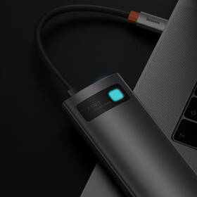 USB Hub Baseus Metal Gleam Series 7v1 HUB USB-C (USB-C PD 100W, USB-C, 2x USB 3.0, HDMI, SD/TF port) sivý

 obrázok produktu 8 z 10