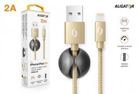 Kábel Aligator Premium USB/Lightning, 2m zlatý

 obrázok produktu 6 z 7