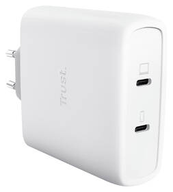 Nabíjačka do siete Trust MAXO 100W 2-Port GaN, USB-C biely

 obrázok produktu 1 z 14
