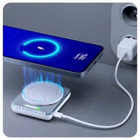 Powerbank 3mk PowerMag Handy MagSafe 5000 mAh, 22.5 W, bezdrôtové magnetické nabíjanie biela

 obrázok produktu 3 z 6