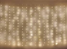 Vianočné osvetlenie EMOS 300 LED nano reťaz - 2,9 × 1,5 m, záclona, ​​vonkajšia aj vnútorná, teplá biela 

 obrázok produktu 2 z 6
