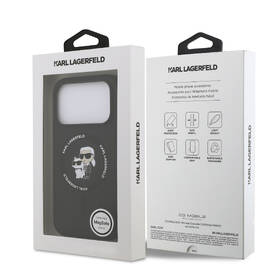 Kryt na mobil Karl Lagerfeld Liquid Silicone Karl and Choupette MagSafe na Apple iPhone 17 Pro Max čierny

 obrázok produktu 7 z 7