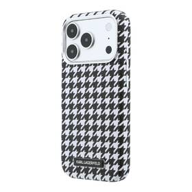 Kryt na mobil Karl Lagerfeld PU Houndstooth Resin Plate MagSafe na Apple iPhone 17 Pro čierny

 obrázok produktu 2 z 6