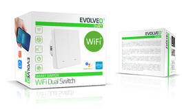 Vypínač Evolveo Dual Switch, Wi-Fi biely

 obrázok produktu 10 z 10