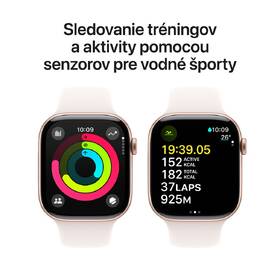 Inteligentné hodinky Apple GPS 42mm ružovo zlatý hliník - svetlo rumenný športový remienok - S/M 

 obrázok produktu 3 z 8