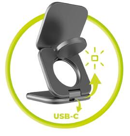 Bezdrôtová nabíjačka Mobile Origin 3in1 Qi2 25W UltraSlim PW36 sivá

 obrázok produktu 4 z 11