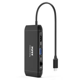 Dokovacia stanica PORT CONNECT 8v1 DUAL SCREEN, HDMI, VGA, 3xUSB-A, RJ-45, TF, SD čierna

 obrázok produktu 6 z 9