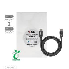 Kábel Club3D DisplayPort 1.4, 8K, (M/M), 1m 

 obrázok produktu 1 z 3