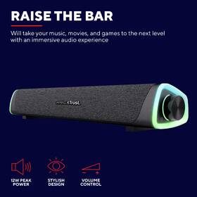 Soundbar Trust GXT 620 Axon čierny

 obrázok produktu 7 z 12
