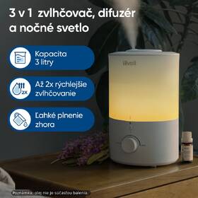 Zvlhčovač vzduchu Levoit DUAL 150 biely

 obrázok produktu 6 z 8