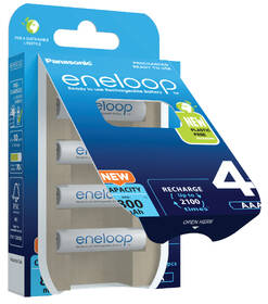 Batéria nabíjacia Panasonic Eneloop AAA, HR03, 800mAh, Ni-MH, blistr 4ks 

 obrázok produktu 3 z 4