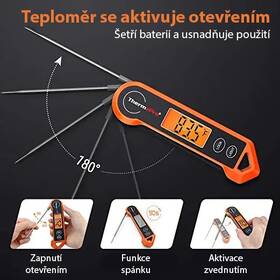 Teplomer do mäsa ThermoPro TP-19H oranžový

 obrázok produktu 5 z 6
