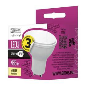LED žiarovka EMOS MR16, 5,5W, GU10, teplá bílá 

 obrázok produktu 1 z 1