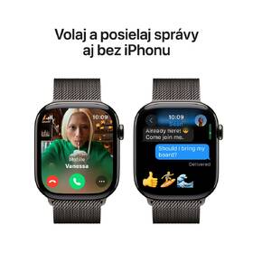Inteligentné hodinky Apple GPS + Cellular 42mm bridlicovo sivý titán - bridlicovo sivý milánsky ťah 

 obrázok produktu 6 z 8