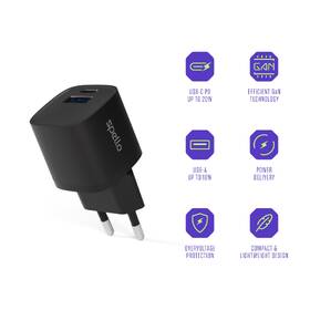 Nabíjačka do siete Spello by Epico ForceBoost GaN 20W 1x USB-A čierna

 obrázok produktu 7 z 7