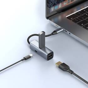USB Hub Mobile Origin 3in1 CompactHub HB1 sivý

 obrázok produktu 3 z 10