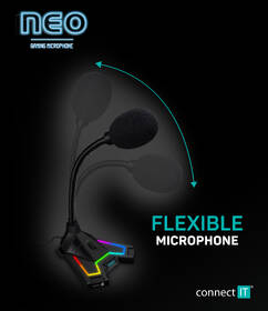 Mikrofón Connect IT NEO RGB ProMIC čierny

 obrázok produktu 4 z 6