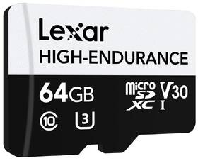 Pamäťová karta Lexar High-Endurance microSDXC 64GB UHS-I, (100R/35W) C10 A1 V30 U3 

 obrázok produktu 1 z 2