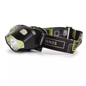Čelovka EMOS P3536, COB LED + LED, 220 lm, 100 m, 3x AAA 

 obrázok produktu 4 z 10