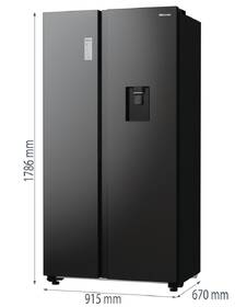 Americká chladnička Hisense RS711N4WFE čierna

 obrázok produktu 19 z 19