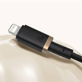 Kábel Baseus Dura USB-C/Lightning, 20W, 2m čierny/zlatý

 obrázok produktu 8 z 16