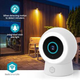 IP kamera Nedis SmartLife Wi-Fi, s reflektorom biela

 obrázok produktu 10 z 16