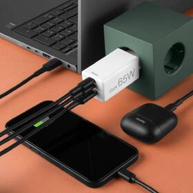 Nabíjačka do siete Hama GaN 2x USB-C + USB-A, PD/QC, 65 W biela

 obrázok produktu 6 z 7