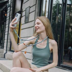 Popruh na krk PGYTECH LinkGo Phone Photography Strap Braided sivý/modrý

 obrázok produktu 1 z 2
