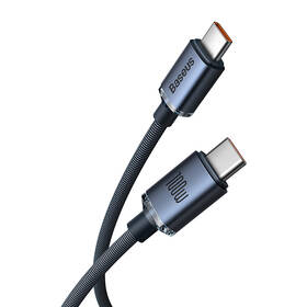 Kábel Baseus Crystal Shine Series USB-C/USB-C 100W 1,2m čierny

 obrázok produktu 1 z 10