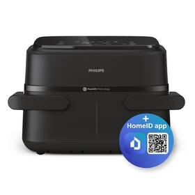 Fritéza teplovzdušná Philips Airfryer 1000 Series Dual basket 7,1 l, NA150/00 čierna

 obrázok produktu 4 z 10