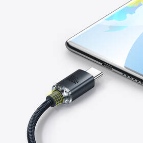 Kábel Baseus Crystal Shine Series USB/USB-C 100W 1,2m čierny

 obrázok produktu 5 z 10