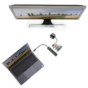 USB Hub Hama 4x USB, 1x HDMI 

 obrázok produktu 3 z 3
