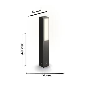 Svietidlo vonkajšie Philips Stratosphere, 4000 K, 42 cm 

 obrázok produktu 1 z 5