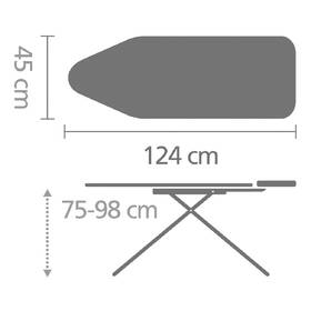 Žehliaca doska Brabantia C 124x45 cm DenimBlack čierne

 obrázok produktu 1 z 9