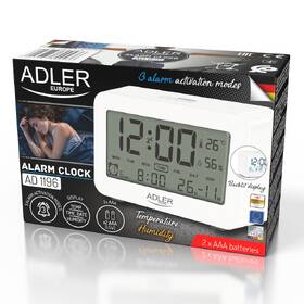 Budík Adler AD1196 biely

 obrázok produktu 5 z 9