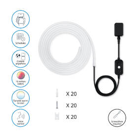 LED pásik WiZ Outdoor RGBW, Matter, 5 m 

 obrázok produktu 2 z 7