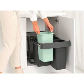 Odpadkový kôš na triedený odpad Brabantia Sort&Go, dark grey 

 obrázok produktu 11 z 15